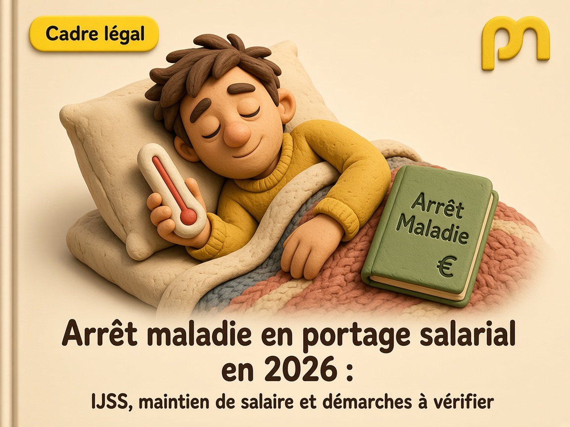 Arrêt maladie en portage salarial en 2026 : IJSS, maintien de salaire et démarches à vérifier