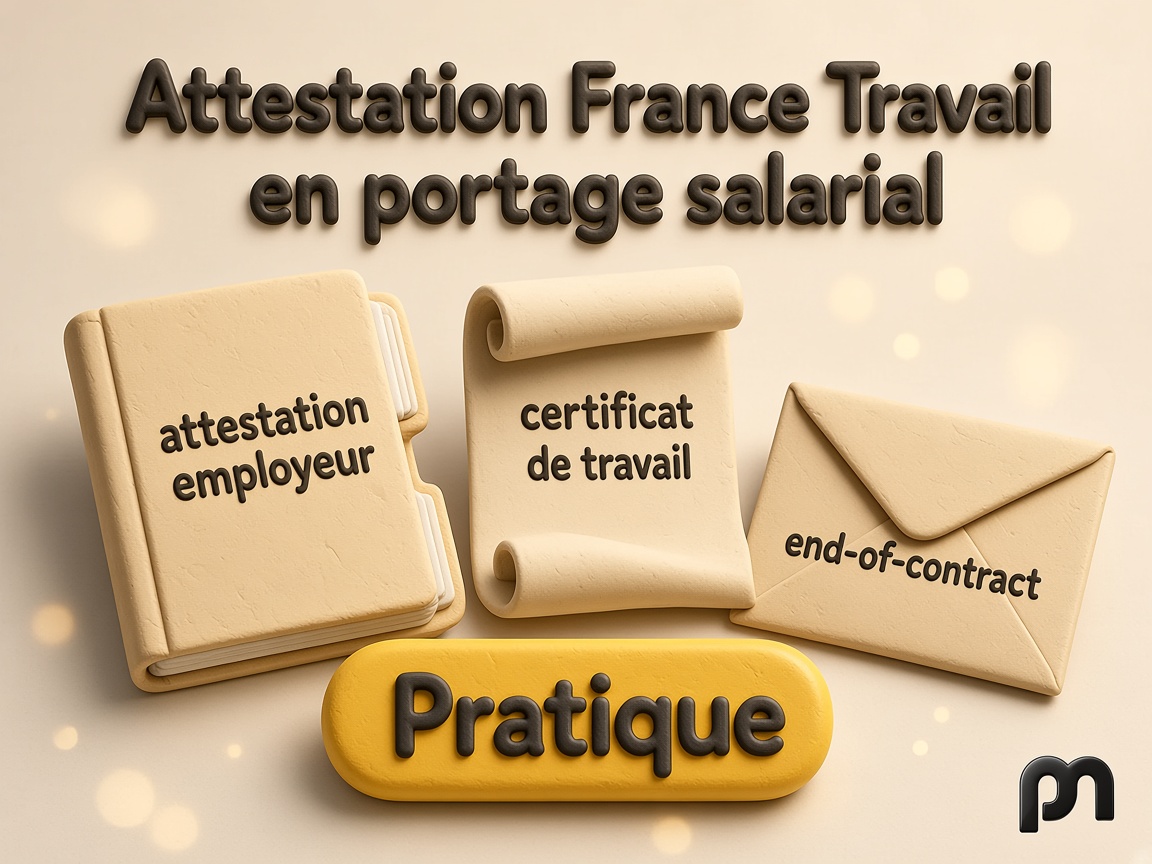 Attestation France Travail en portage salarial : guide pratique 2026