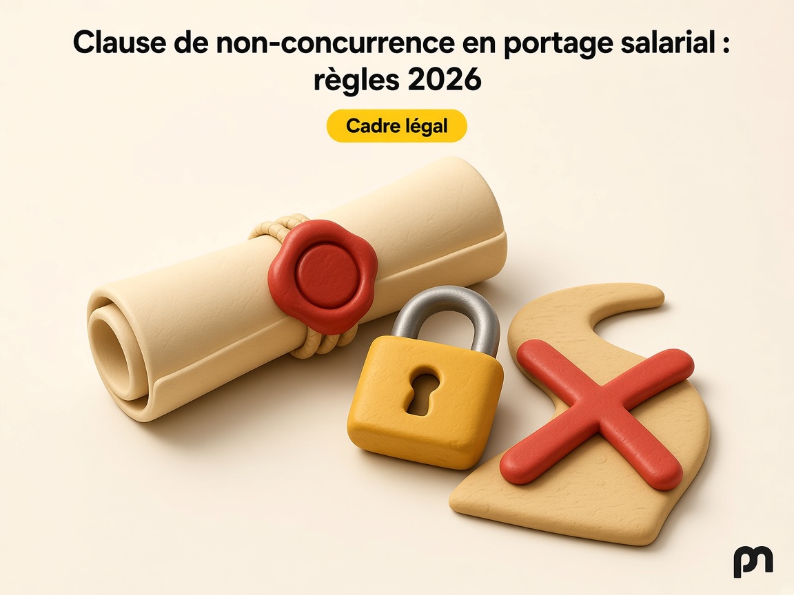 Clause de non-concurrence en portage salarial : règles 2026