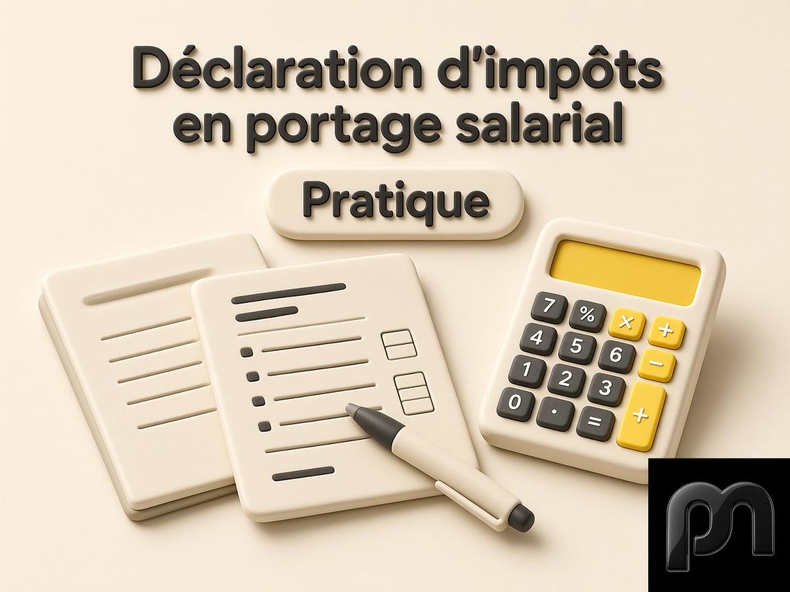 Déclaration d'impôts en portage salarial en 2026 : bulletin, case 1AJ et frais réels