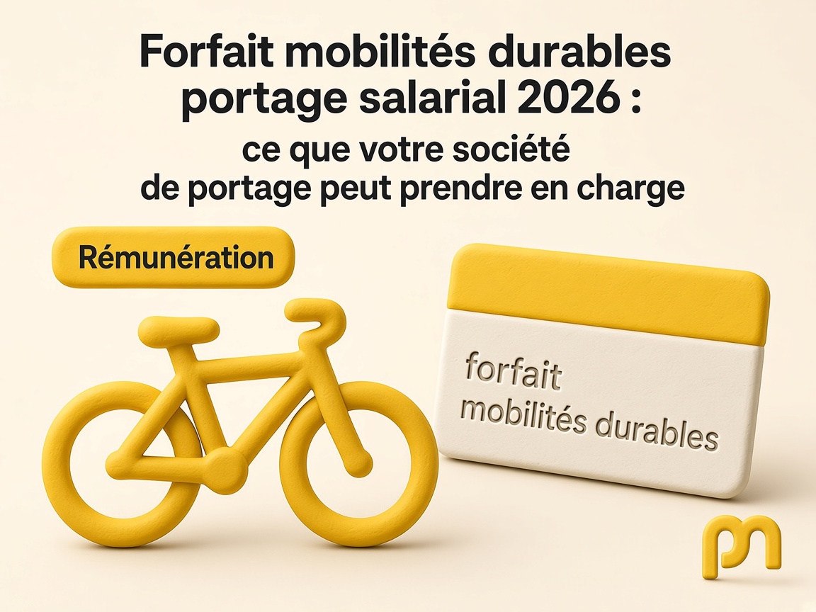 Forfait mobilités durables portage salarial 2026 : ce que votre société de portage peut prendre en charge