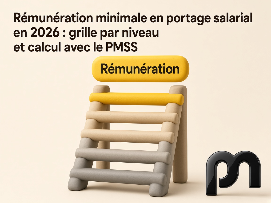 Rémunération minimale en portage salarial en 2026 : grille par niveau et calcul avec le PMSS