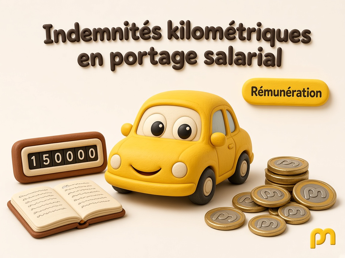 Indemnités kilométriques en portage salarial : barème et règles 2026