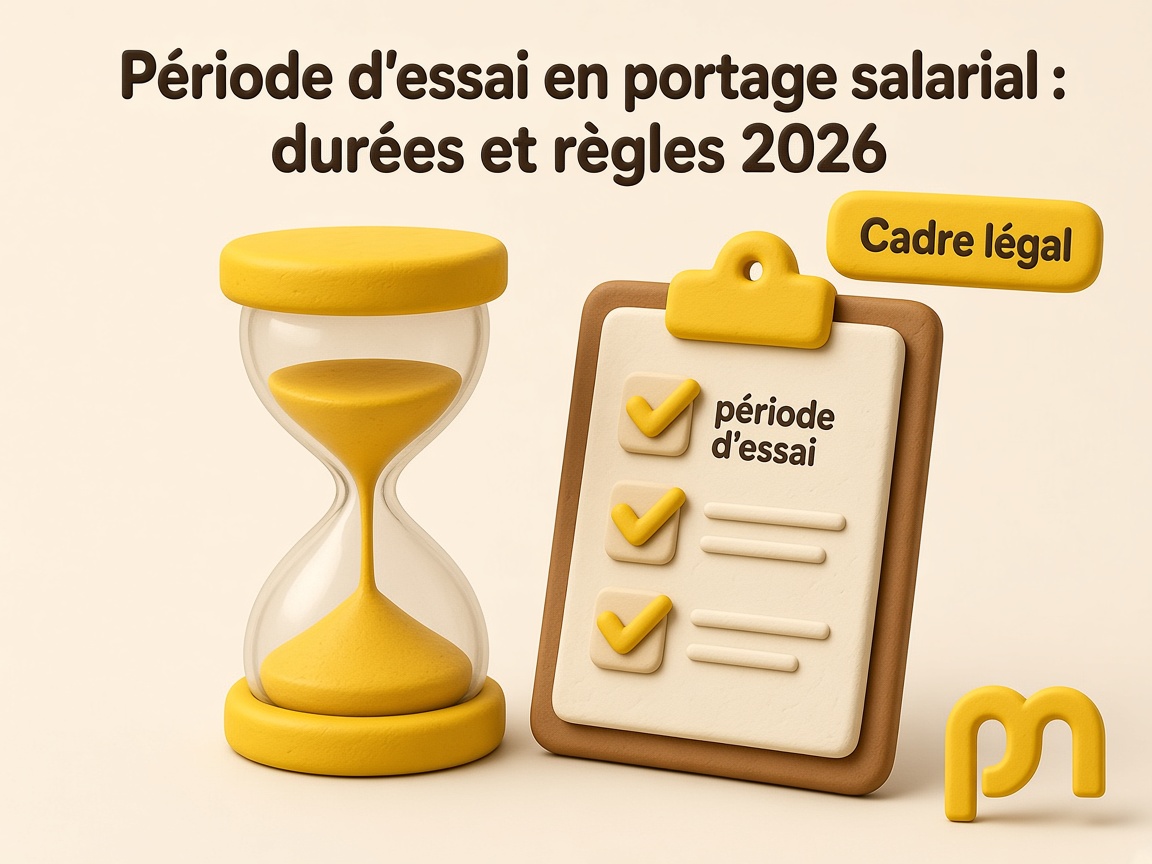 Période d'essai en portage salarial : durées et règles 2026
