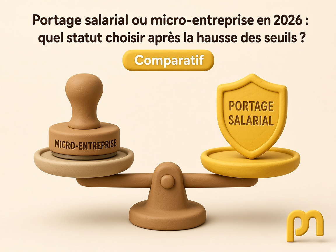 Portage salarial ou micro-entreprise en 2026 : quel statut choisir après la hausse des seuils ?