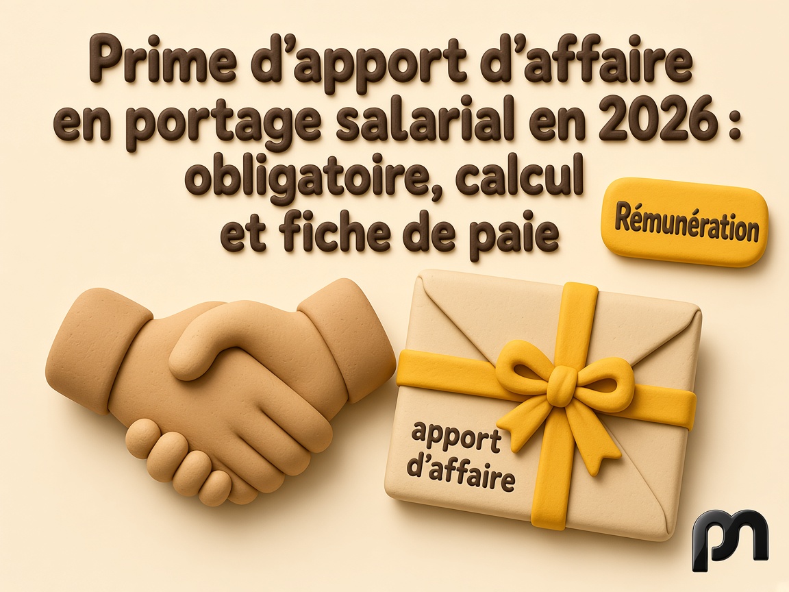 Prime d’apport d’affaire en portage salarial en 2026 : obligatoire, calcul et fiche de paie
