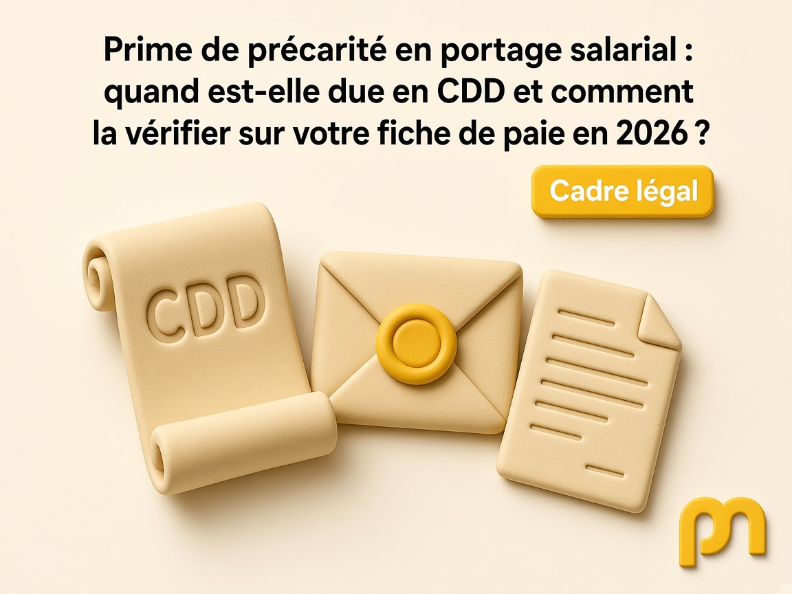 Prime de précarité en portage salarial : quand est-elle due en CDD et comment la vérifier sur votre fiche de paie en 2026 ?
