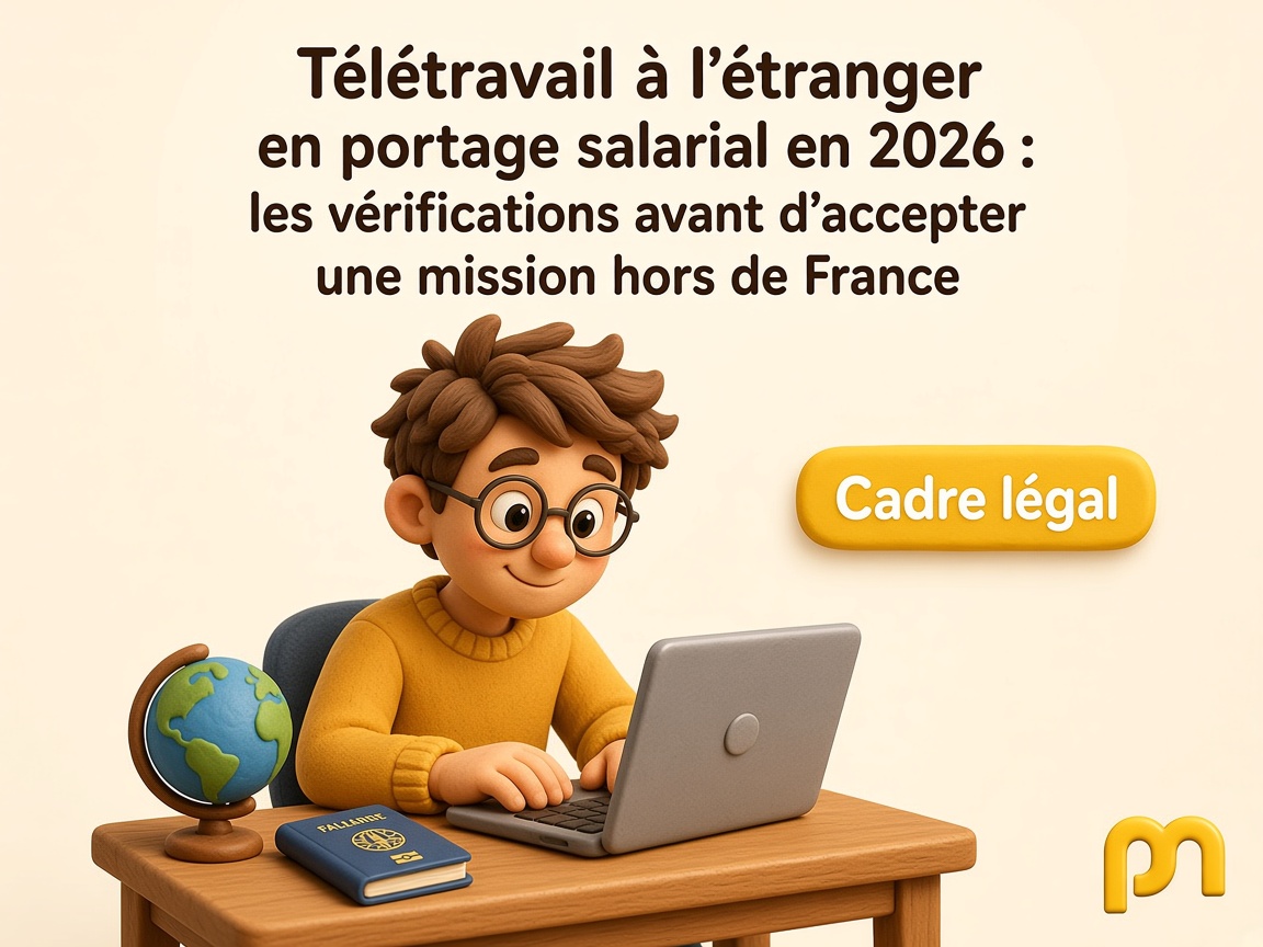 Télétravail à l’étranger en portage salarial en 2026 : les vérifications avant d’accepter une mission hors de France