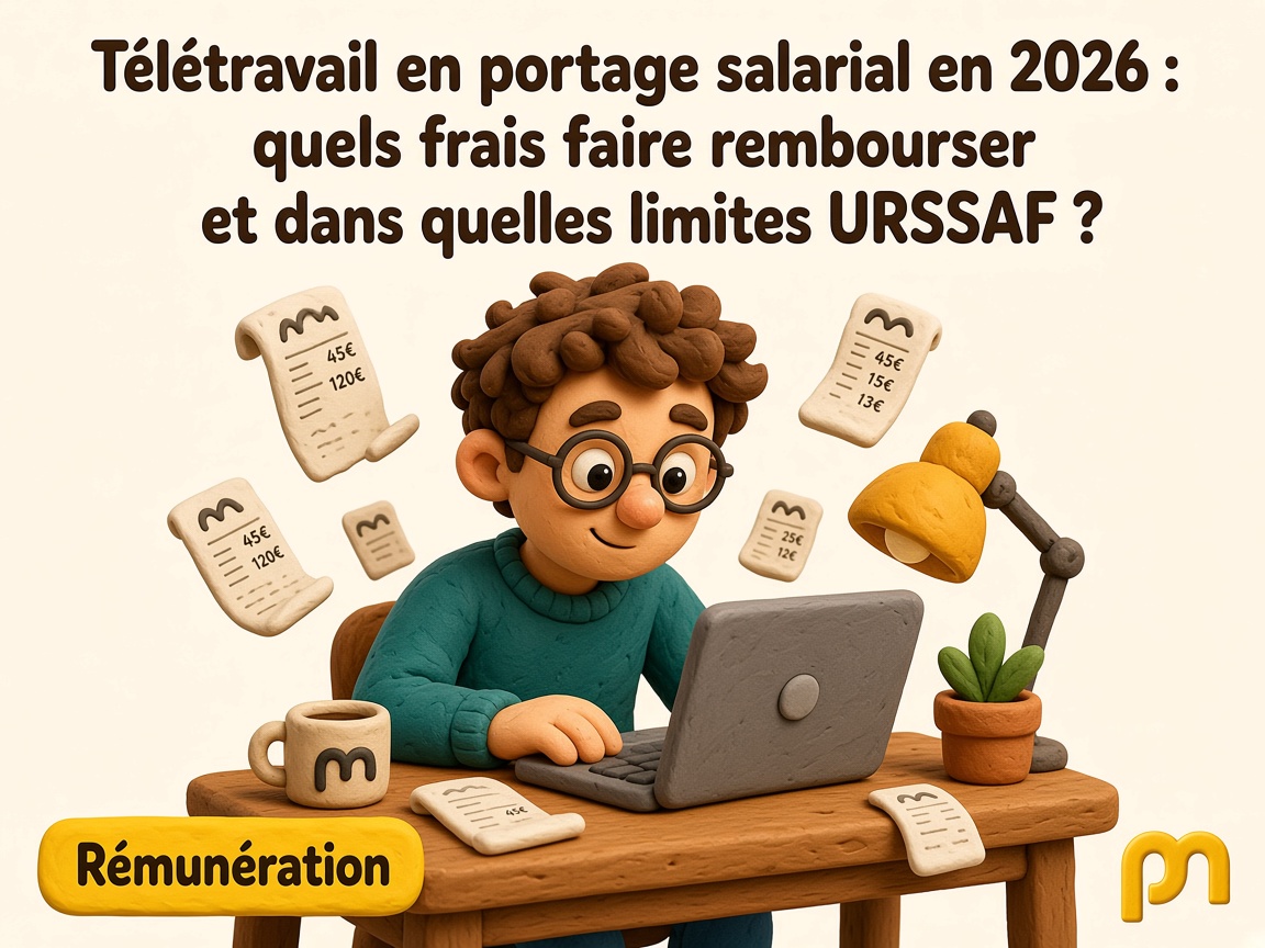Télétravail en portage salarial en 2026 : quels frais faire rembourser et dans quelles limites URSSAF ?